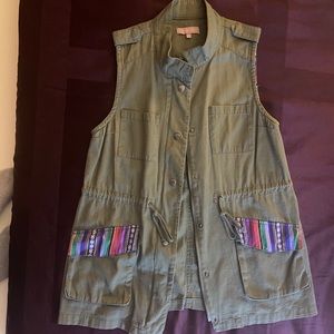 Army green vest